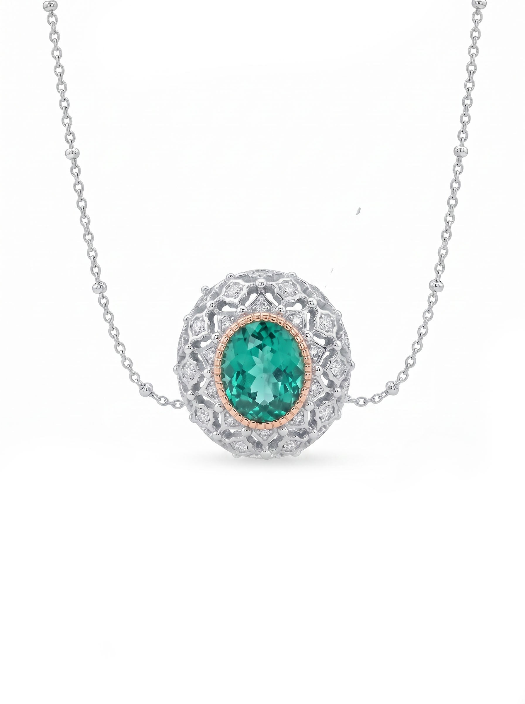Victoria's Lumine in Lagoon Blue necklace